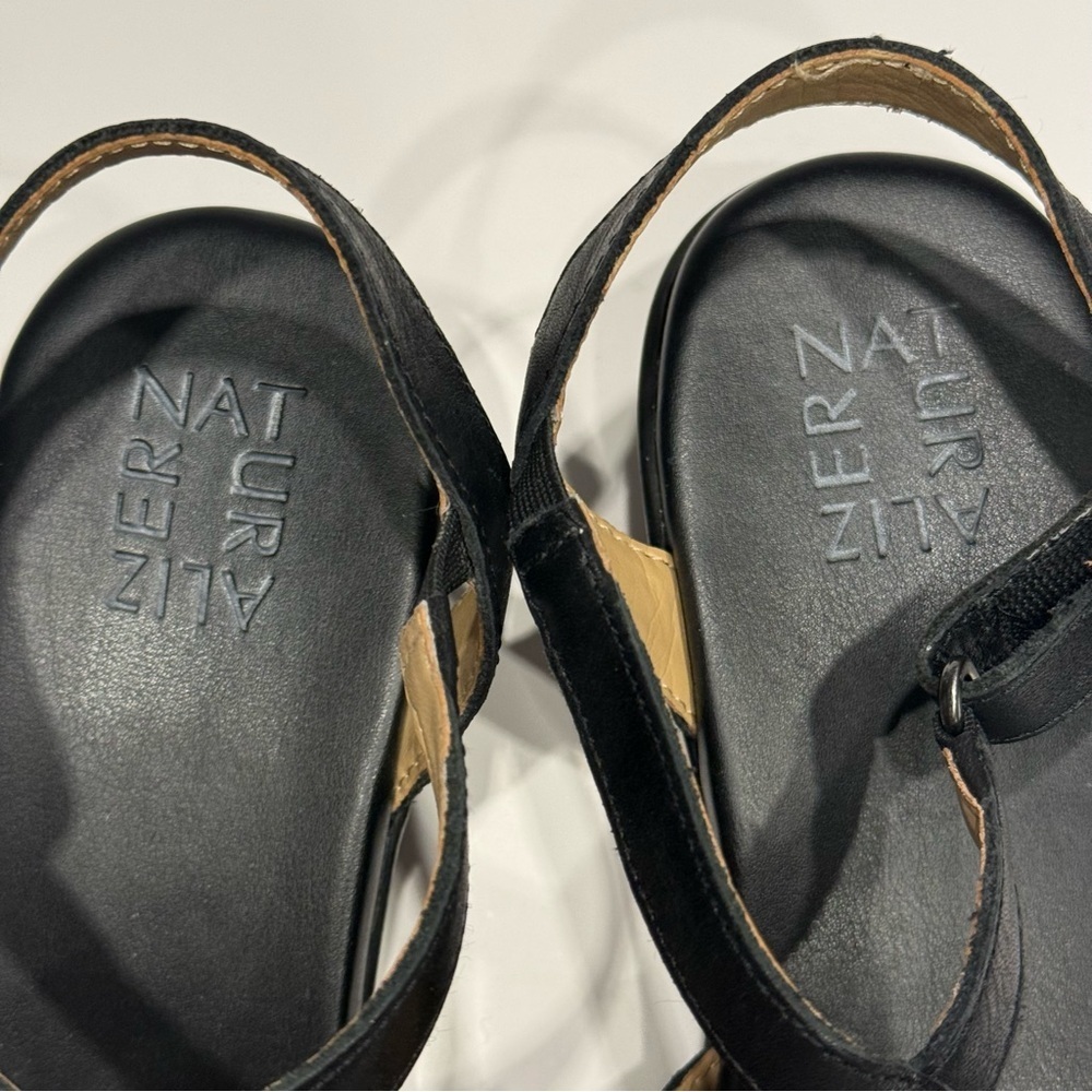 Naturalizer Black Strappy Sandals - Picture 2 of 7